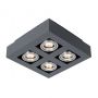 Italux CASEMIRO IT8002S4-BK/AL Opbouwspot 4x50W/GU10