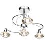 Dar Lighting LUTHER LUT0450 Plafondlamp 4x40W/G9