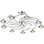 Dar Lighting LUTHER LUT2350 Plafondlamp 10x40W/G9