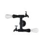 Italux CRILLO MBM-2568_2 BK Wandlamp 2x40W/E14 IP20