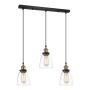 Italux FRANCIS MDM-2563/3 GD+CL Hanglamp 3x40W/E27