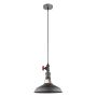 Italux GARIBALDO MDM-2781_1 GR_BK Hanglamp 1x60W/E27 IP20