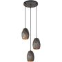 Italux HARLEY MDM-3480/3A GR+GD Hanglamp 3x40W/E27 IP20