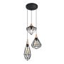 Italux MAELLE MDM-2591/3 BK Hanglamp 3x40W/E14