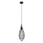 Italux MAELLE MDM-2595/1S BK Hanglamp 1x40W/E14