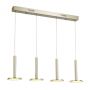 Italux OLIVER MD17033012-4B GOLD Hanglamp 1x60W/LED 2690LM