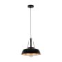 Italux PALOMA MDM-3619/1M BK+GD Hanglamp 1x60W/E27 IP20