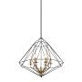 Italux MARESMO PEN-6369-6-BKBR Hanglamp 6x40W/E14