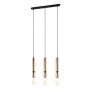 Italux TORLA PEN-5041-3-BKBR Hanglamp 3x40W/E27