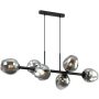 Italux BORGO PND-30843-6 BK+SG Hanglamp 6x40W/E27 IP20