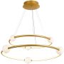 Italux LOZANNA PND-20112035-2A-GD Hanglamp 6+2x86W/LED 3000K 4600LM IP20