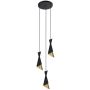 Italux MALIA PND-85949-3 BK+GD Hanglamp 3x40W/E27 IP20