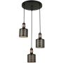 Italux RESTENZA PND-2439-3-BK Hanglamp 3x40W/E27 IP20