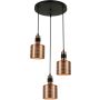 Italux RESTENZA PND-2439-3-COP Hanglamp 3x40W/E27 IP20