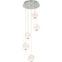Italux ROSARIO PND-12220121-5A-CR Hanglamp 5x21W/LED 3200K 1400LM IP20