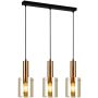 Italux SARDO PND-5581-3-BRO+AM Hanglamp 3x40W/E27 IP20