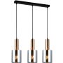 Italux SARDO PND-5581-3-BRO+SG Hanglamp 3x40W/E27 IP20