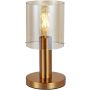 Italux SARDO TB-5581-1-BRO+AMB Tafellamp 1x40W/E27 IP20