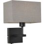 Italux NORTE WL-1122-1-A-BM-RC-GR Wandlamp 1x60W/E27 IP20
