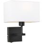Italux NORTE WL-1122-1-A-BM-RC-WH Wandlamp 1x60W/E27 IP20