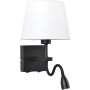Italux NORTE WL-1122-2-BL-BM-RO-WH Wandlamp 2x60W, 3W/E27, LED 3000K 350LM IP20