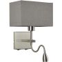 Italux NORTE WL-1122-2-BLSNRCG Wandlamp 2x60W, 3W/E27, LED 3000K 350LM IP20