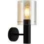 Italux SARDO WL-5581-1A-BK+AMB Wandlamp 1x40W/E27 IP20