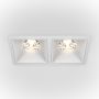 Maytoni ALFA LED DL043-02-15W3K-SQ-W Inbouwspot 2x30W/LED 3000K 2250LM IP20
