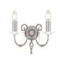 Elstead Lighting AEGEAN AG2-POL-NICKEL Wandlamp 2x60W/E14