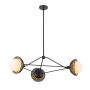 Elstead Lighting Perth ALM-PERTH3-BK Kroonluchter 3x40W/E14 IP20