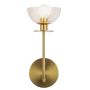 Elstead Lighting Sylvia ALM-SYLVIA-1WB-BG-CL Wandlamp 1x40W/E14 IP20
