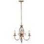 Elstead Lighting ARTISAN ART3-AGD-BRASS Kroonluchter 3x60W/E14