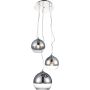AZzardo SILVER BALL AZ4750 Hanglamp 3x40W/E27