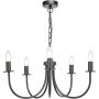 Dar Lighting Becca BEC0522 Kroonluchter 5x40w/e14