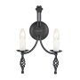 Elstead Lighting BELFRY BY2-BLACK Wandlamp 2x60W/E14
