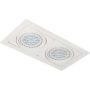 AZzardo VERDI 2 AZ3528 Inbouwspot 2x35W/GU10/ES111 IP20