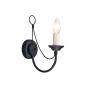 Elstead Lighting CARISBROOKE CB1-BLACK Wandlamp 1x60W/E14