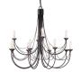 Elstead Lighting CARISBROOKE CB12-BLACK Kroonluchter 12x60W/E14