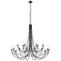 Elstead Lighting CARISBROOKE CB18-BLACK Kroonluchter 18x60W/E14