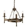 Elstead Lighting CROMWELL CW3-OLD-BRZ Kroonluchter 3x60W/E14