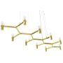 King Home ATOMIC LONG DW-d1005-10C.GOLD Hanglamp 10x10W/G9 IP20
