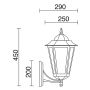 Novolux ELITE 6 096H-G05X1A-01 Wandlamp 1x42W/E27 IP43