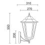 Novolux ELITE 6 096J-G05X1A-01 Wandlamp 1x42W/E27 IP43