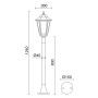 Novolux ELITE 6 096P-G05X1A-02 Vloerlamp 1x42W/E27 IP43