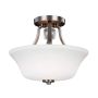 Feiss EVINGTON FE-EVINGTON-SF-SN Plafondlamp 2x60W/E27