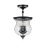 Feiss Pickering Lane FE-PICKERING-LANE-SF-BLK Plafondlamp 3x40 W/E14