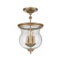 Feiss Pickering Lane FE-PICKERING-LANE-SF-PNBR Plafondlamp 3x40 W/E14