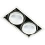 Italux VERTICO GL7108-2/2X18W 4000K WH+BL Inbouwspot 2x18W/LED 3045LM IP20