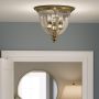 Hinkley Lighting CAMBRIDGE HK-CAMBRIDGE-F-B Plafondlamp 3x60W/E14