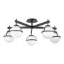 Hinkley Lighting Hollis HK-HOLLIS-5-O-BK Plafondlamp 5x40 W/E14 ip44